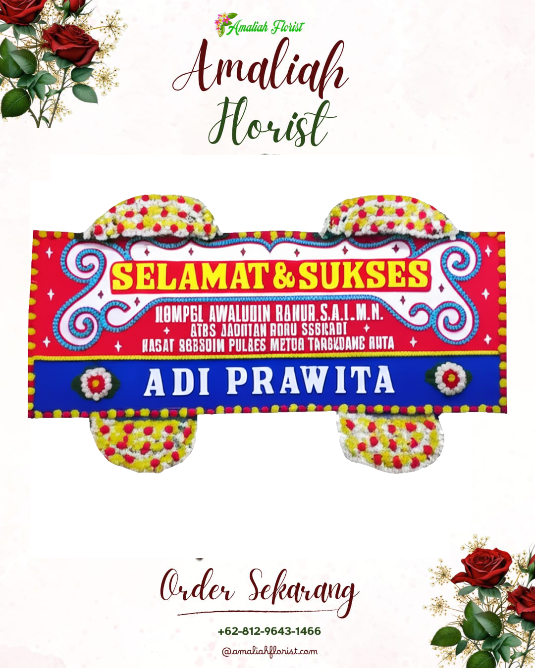 Papan Bunga Ucapan Selamat Bangli